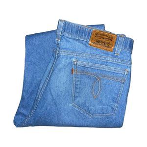 Vintage Levi's Grandpa High Rise Light Wash Straight Leg Jeans 40 29